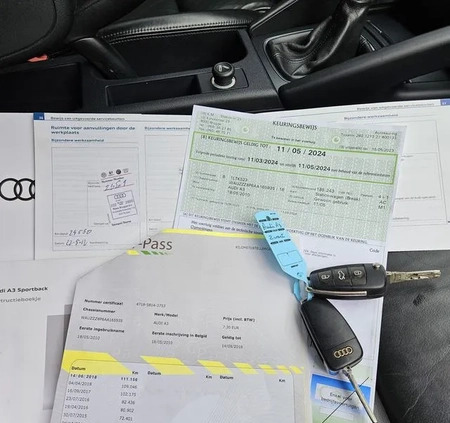 Audi A3 cena 28900 przebieg: 192000, rok produkcji 2010 z Chęciny małe 497
